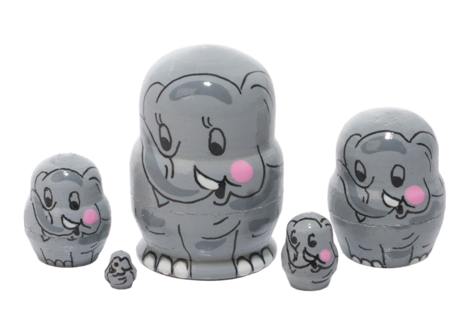 Mini Elephant Doll 5pc/1in