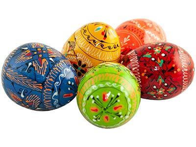 ukrainian pisanke easter egg wood 2 5 quot 12 days of christmas nesting boxes