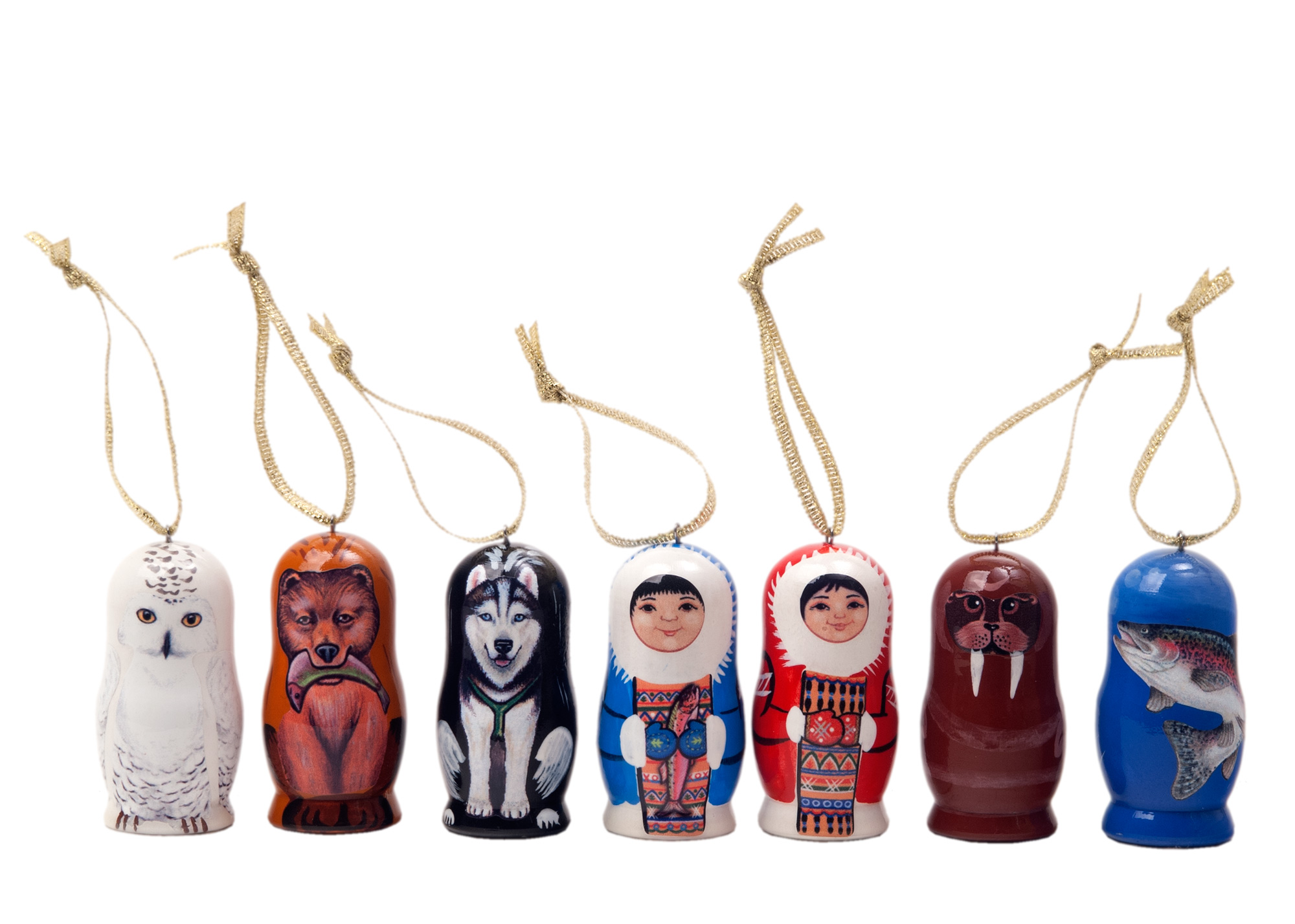 alaskan ornaments set of 7 christmas gifts alaskan ornaments set of 7 christmas gifts