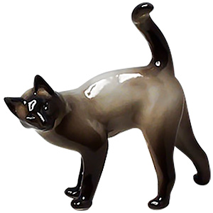 Siamese Cat Porcelain Figurine Siamese Cat Porcelain Figurine
