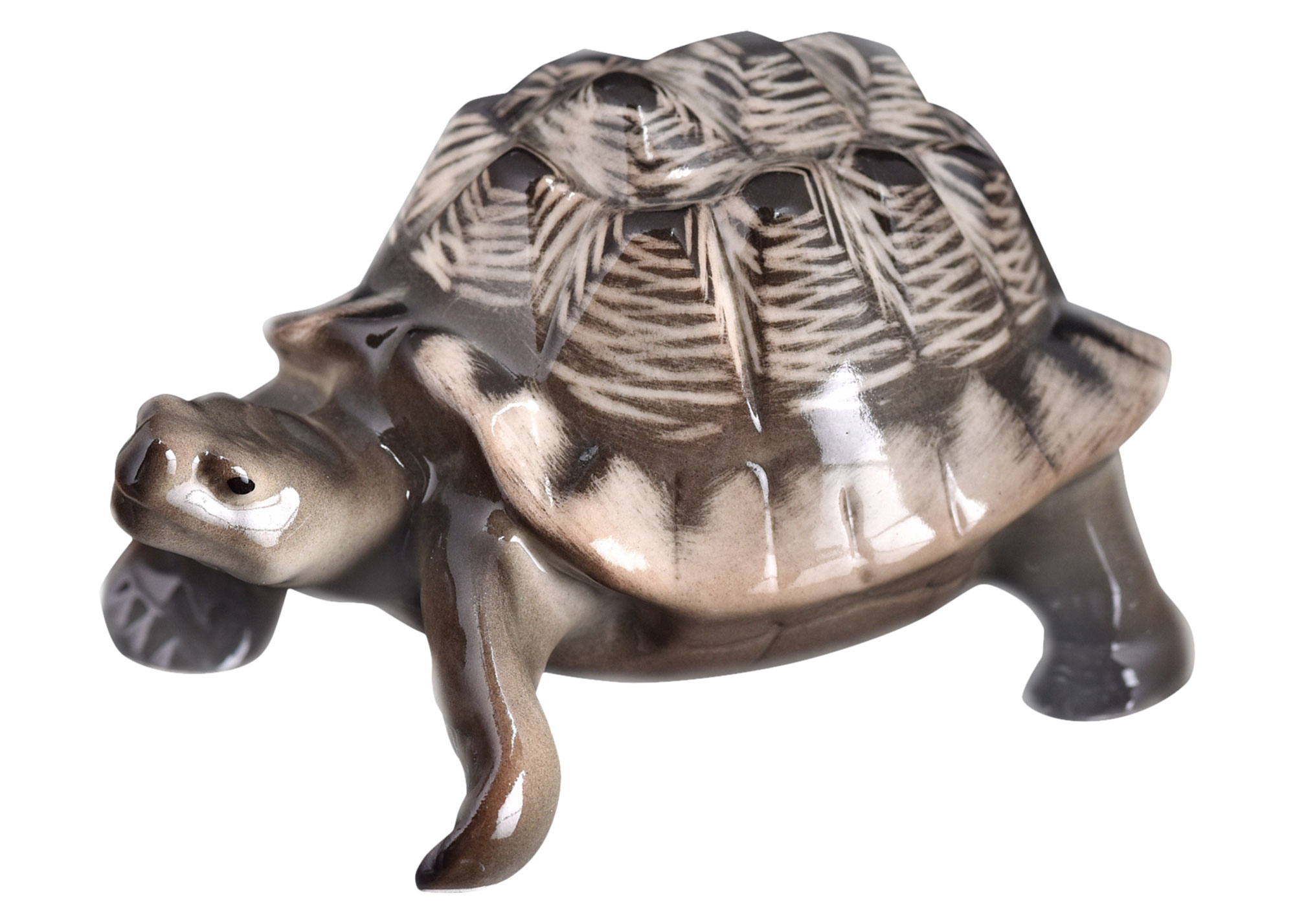 Porcelain Land Turtle Figurine