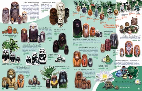 Buy Catalog of Russian Nesting Dolls at GoldenCockerel.com