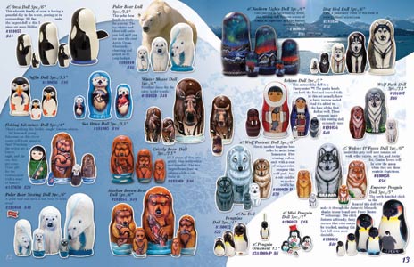 Buy Catalog of Russian Nesting Dolls at GoldenCockerel.com