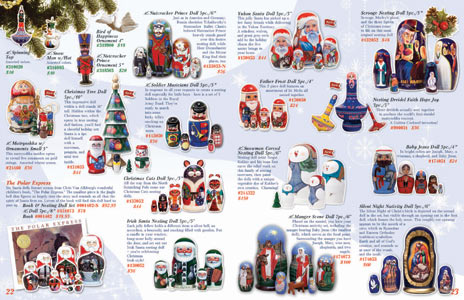 Buy Catalog of Russian Nesting Dolls at GoldenCockerel.com