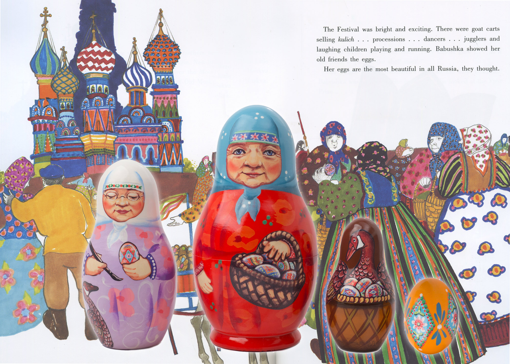 Buy Rechenka's Eggs Book & Nesting Doll Set at GoldenCockerel.com