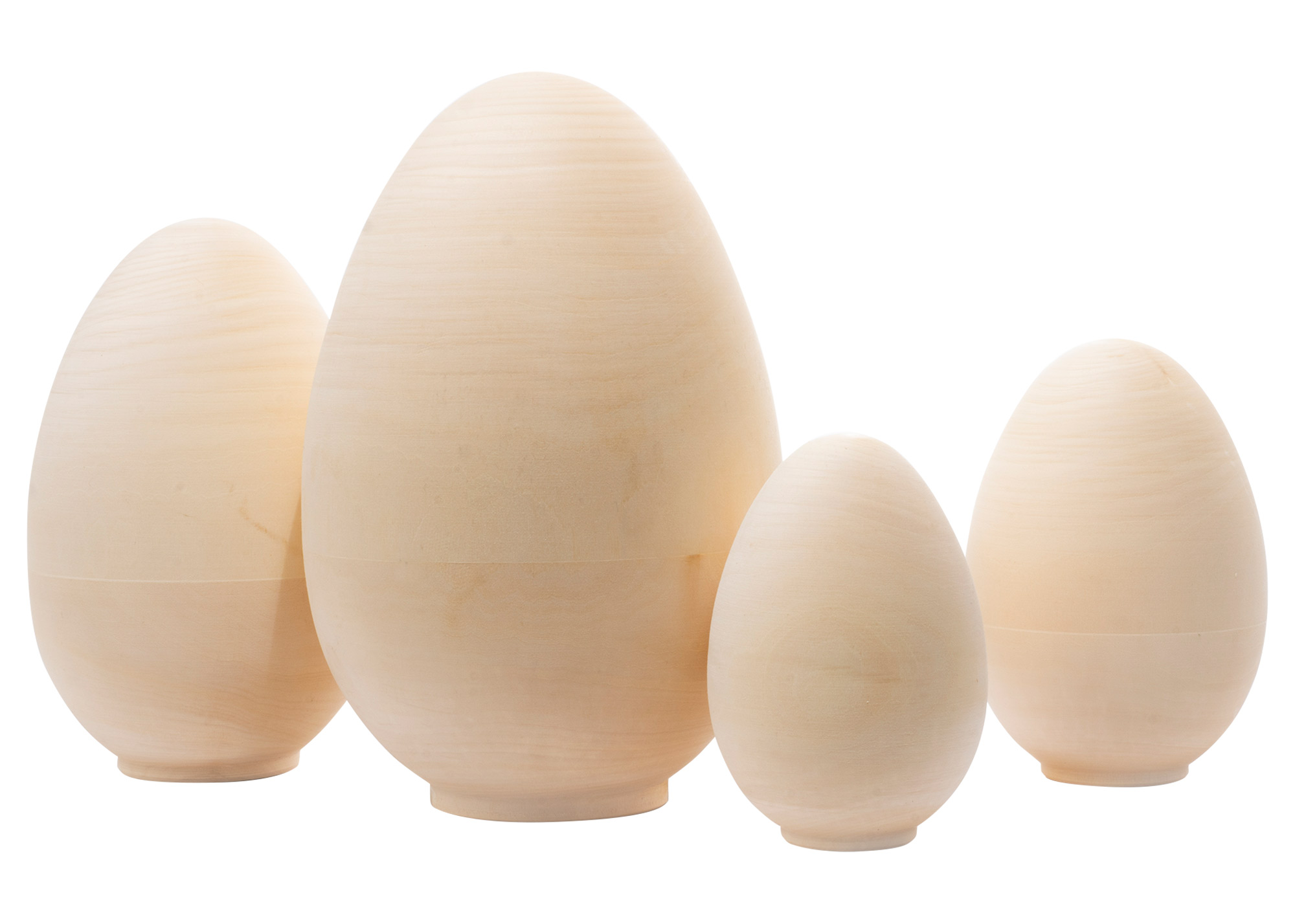 Buy XL Unpainted Blank Nesting Egg 4pc./8" at GoldenCockerel.com