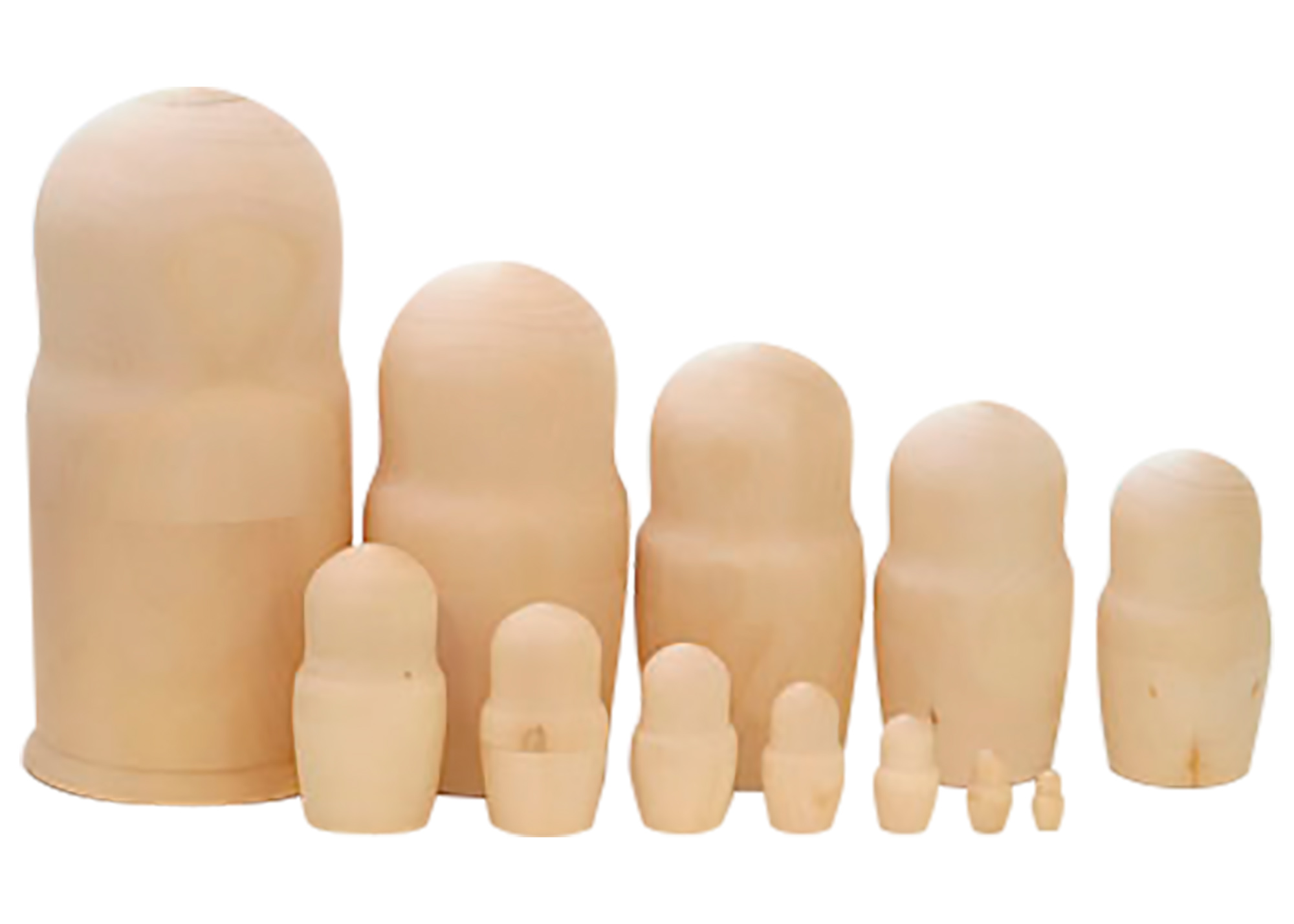 Buy Blank Nesting Doll 12pc./12" at GoldenCockerel.com