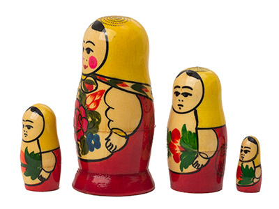 Buy Semenov Matryoshka Doll 4pc./3.5" at GoldenCockerel.com