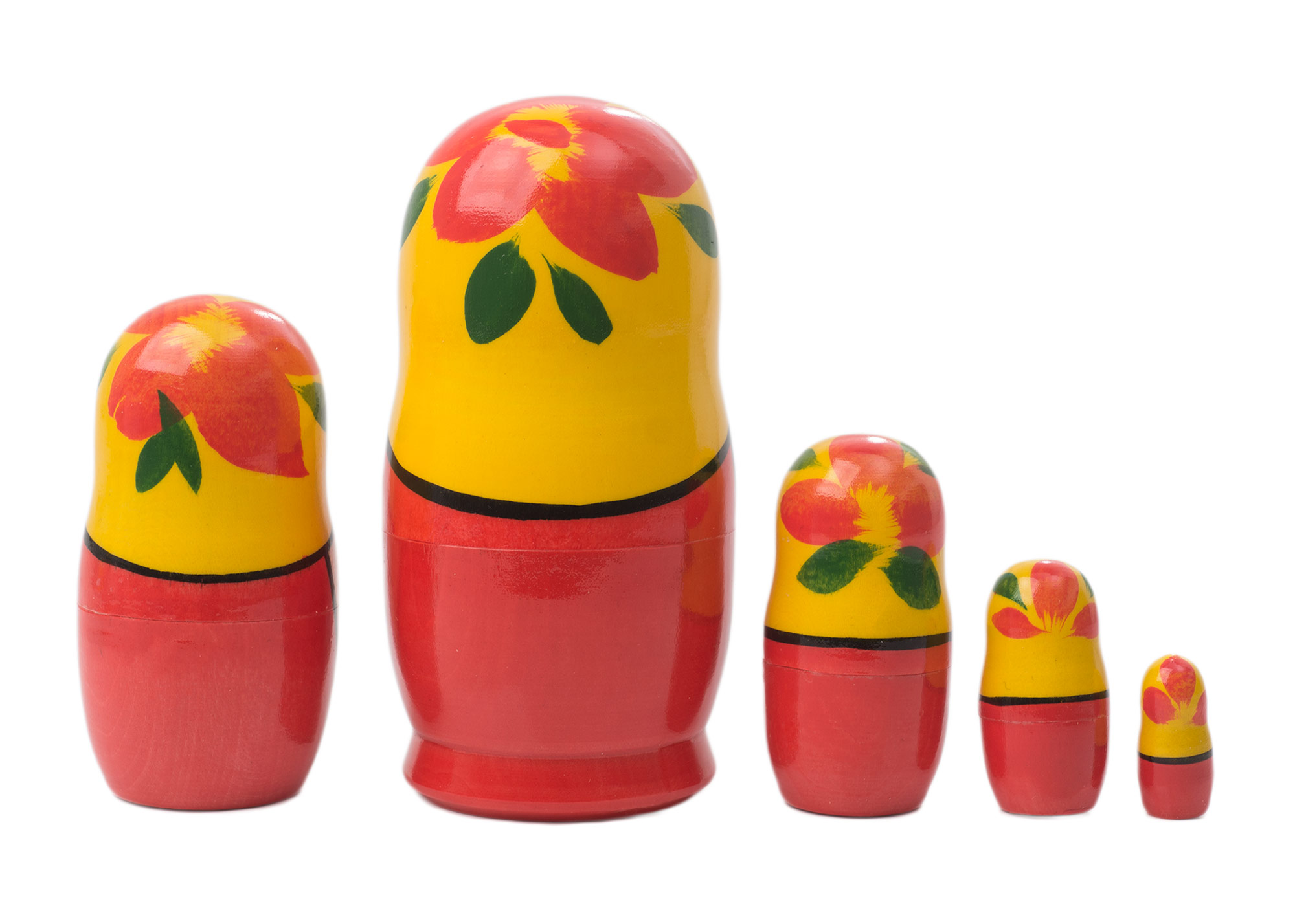 Buy Traditional Nesting Doll w/ Rose 5pc./4" at GoldenCockerel.com