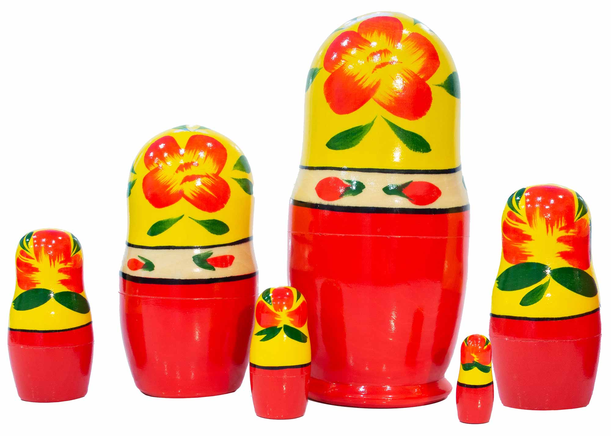 Buy Dark Skinned Littlest Matryoshka Doll 6pc./5" at GoldenCockerel.com