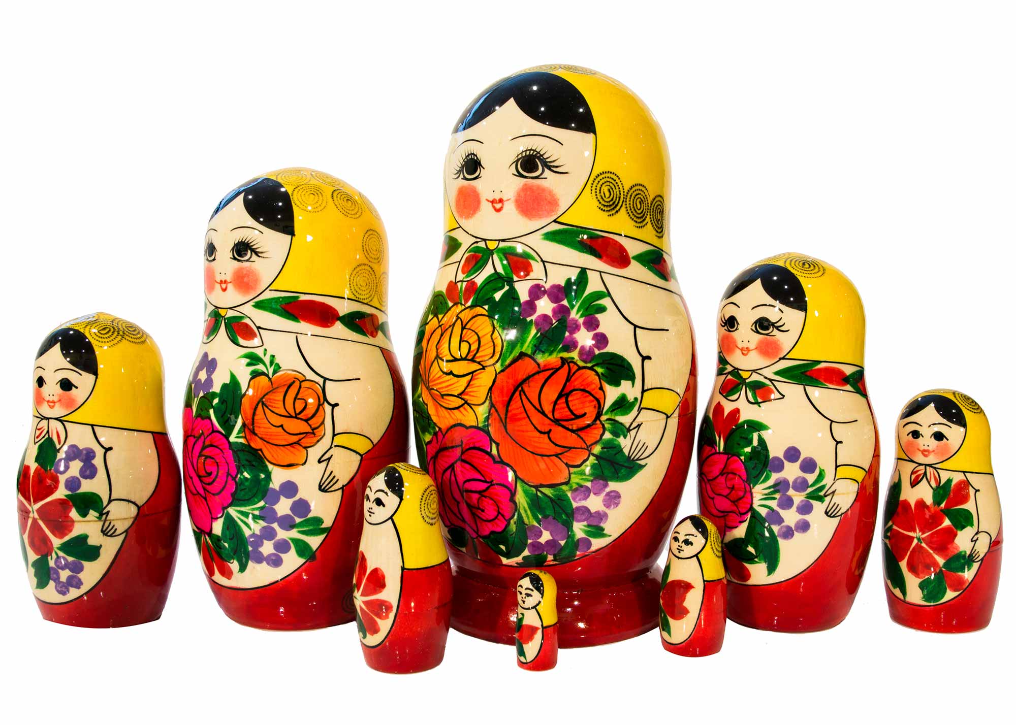 Buy Semenov Nesting Doll 8pc./8"  at GoldenCockerel.com