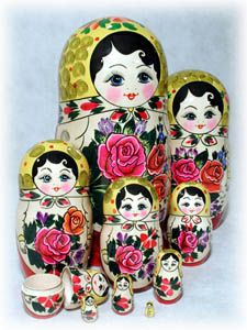 Buy Classic Semenov Nesting Doll 10pc./10" at GoldenCockerel.com