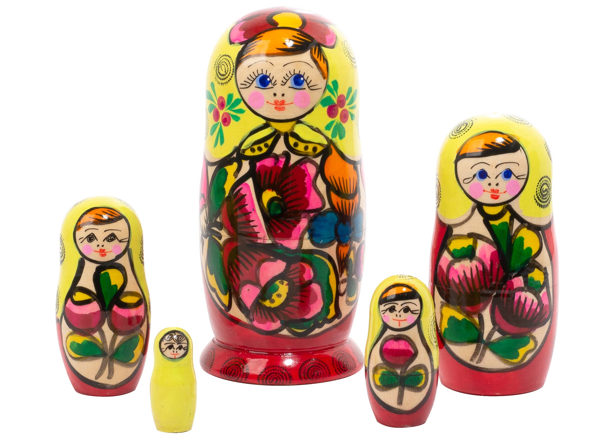 Buy Polkhovski Maidan Matryoshka Doll 5pc./5.5" at GoldenCockerel.com