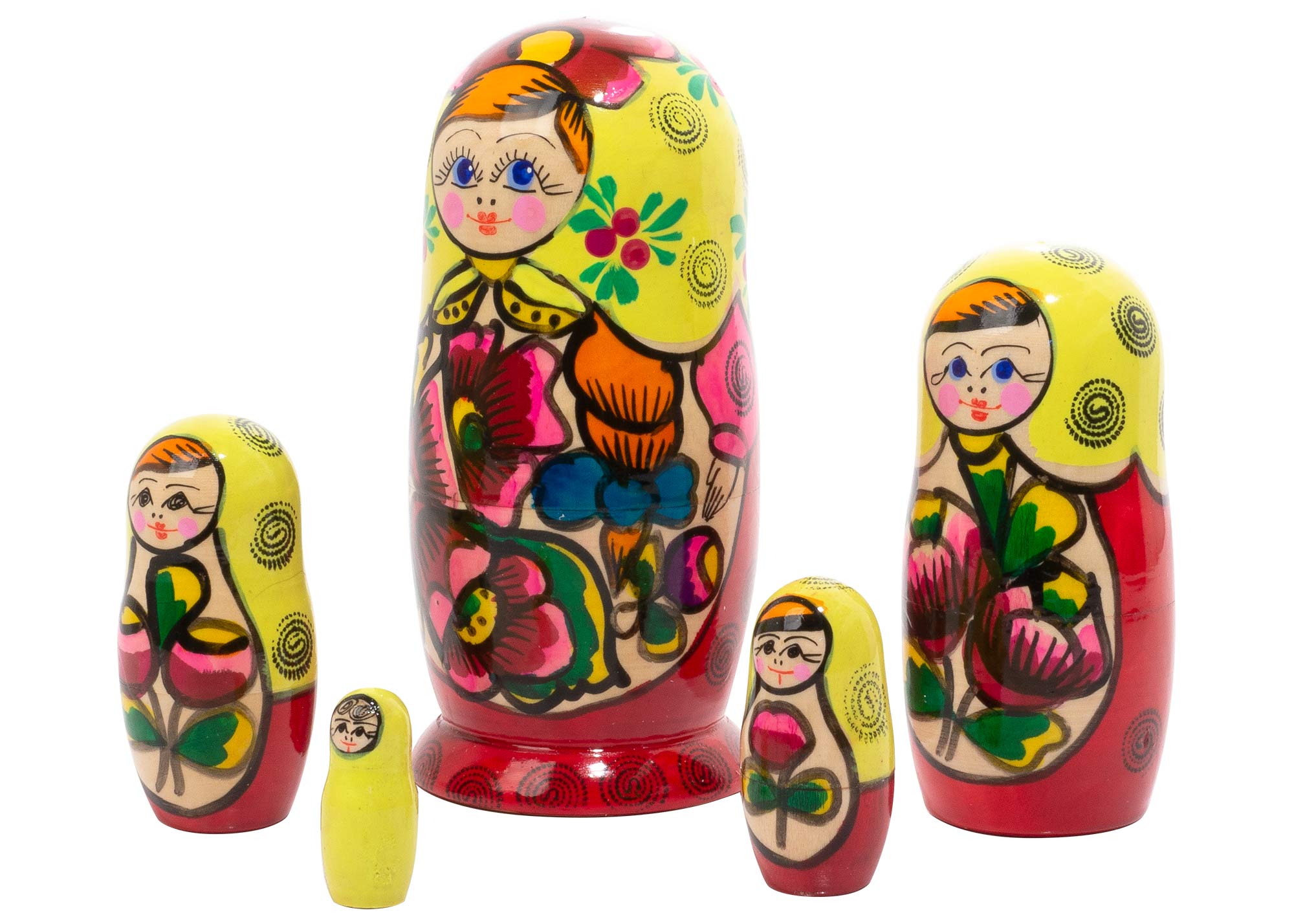 Buy Polkhovski Maidan Matryoshka Doll 5pc./5.5" at GoldenCockerel.com