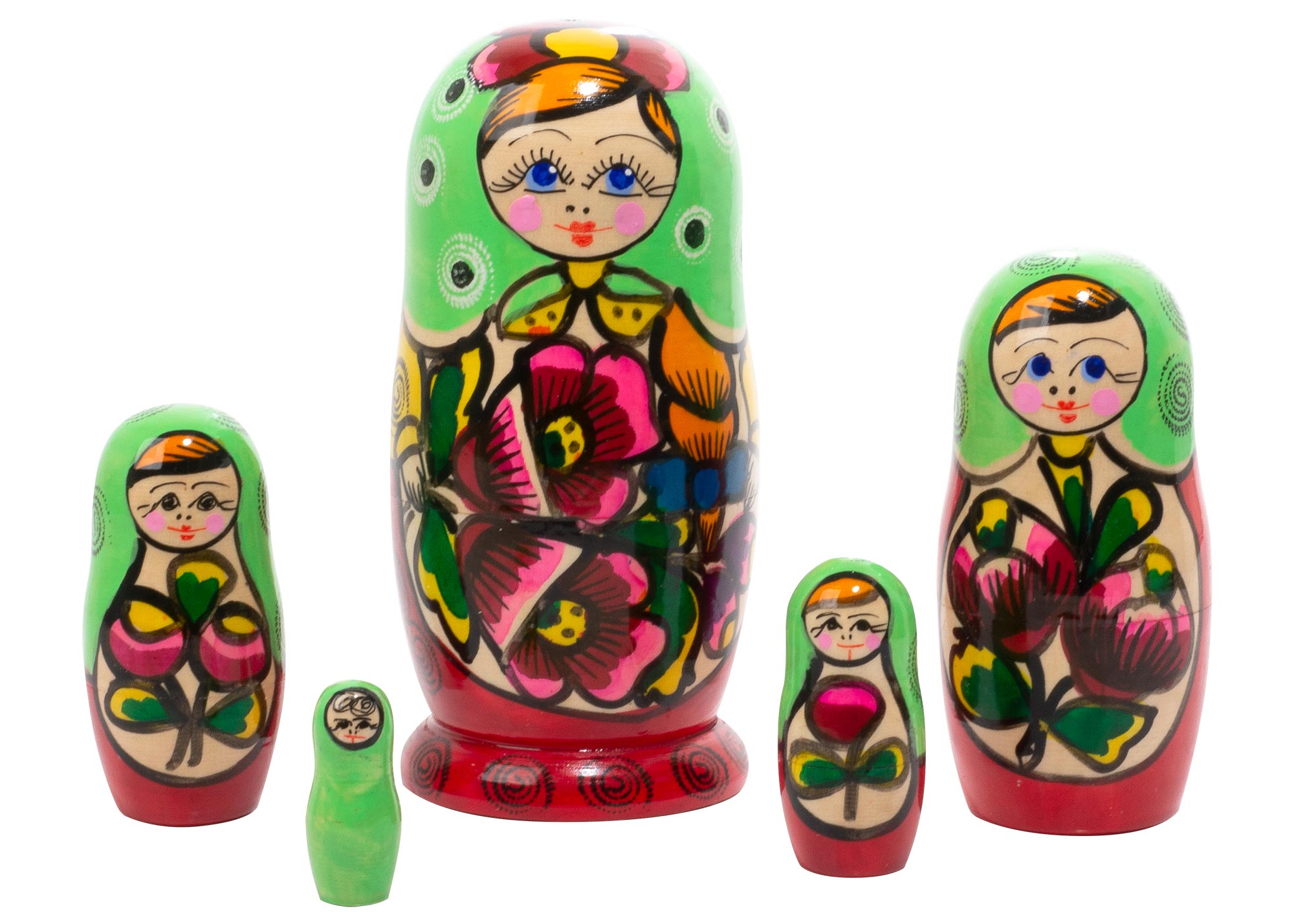 Buy Polkhovski Maidan Matryoshka Doll 5pc./5.5" at GoldenCockerel.com