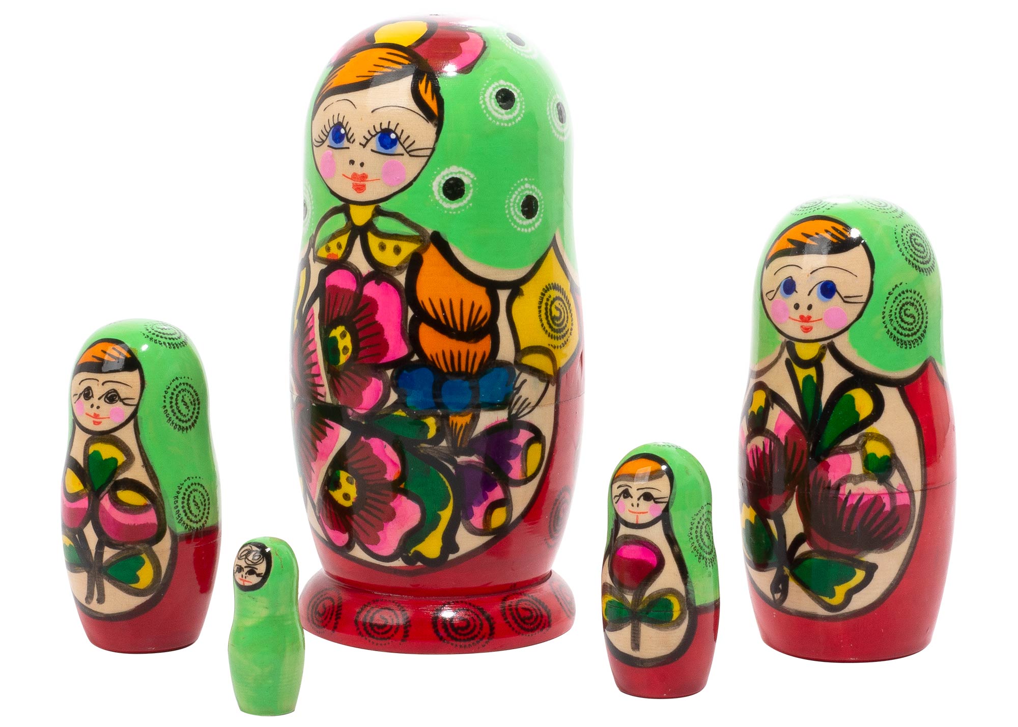Buy Polkhovski Maidan Matryoshka Doll 5pc./5.5" at GoldenCockerel.com