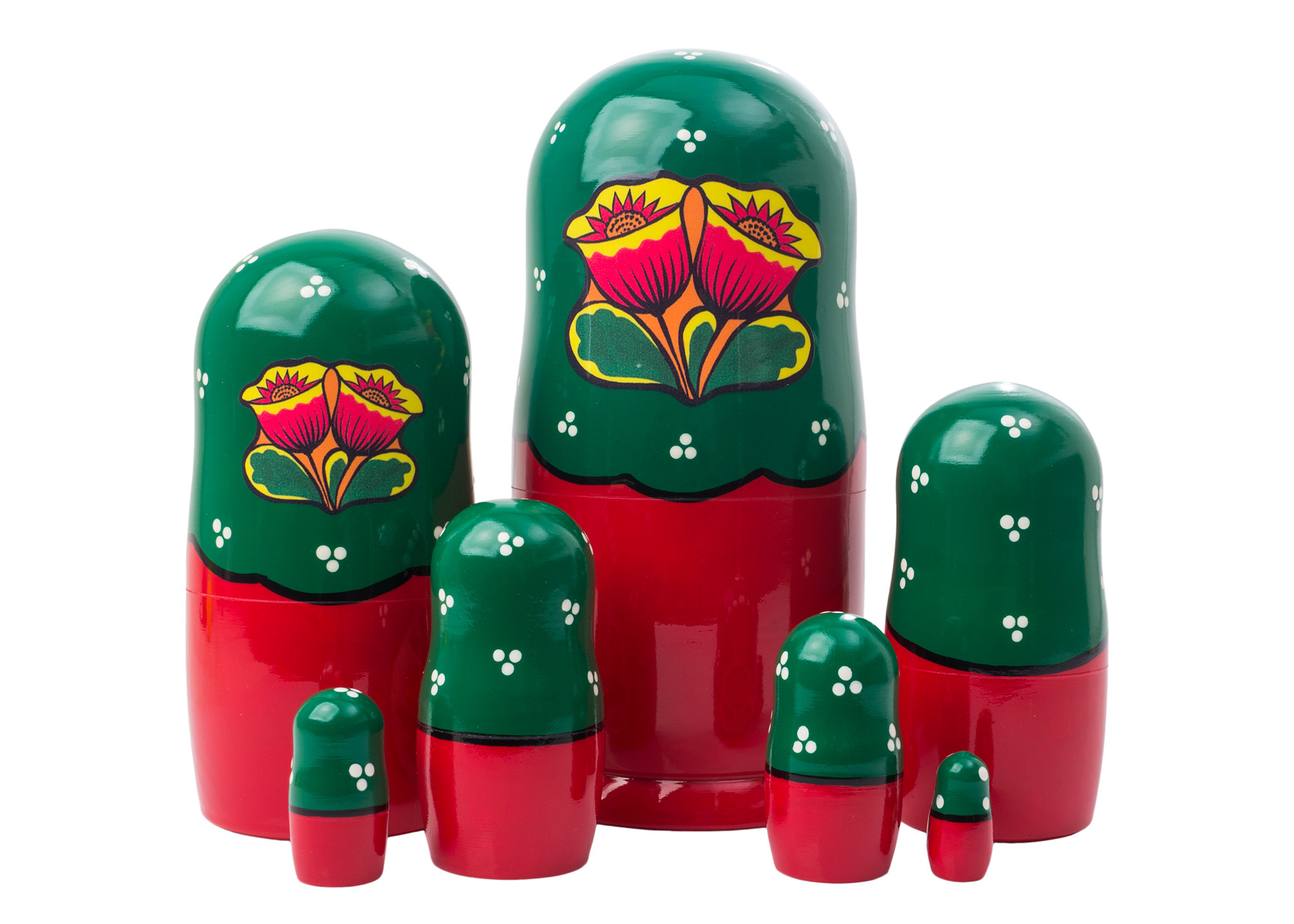 Buy Volga Maiden Nesting Doll 7pc./8" at GoldenCockerel.com