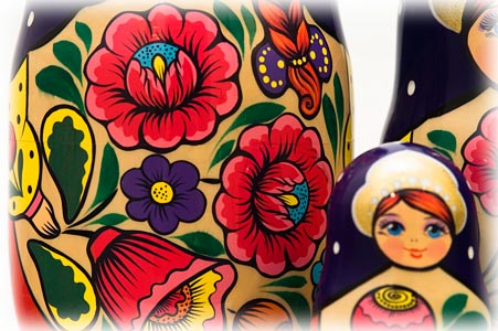 Buy Volga Maiden Nesting Doll 10pc./10" at GoldenCockerel.com