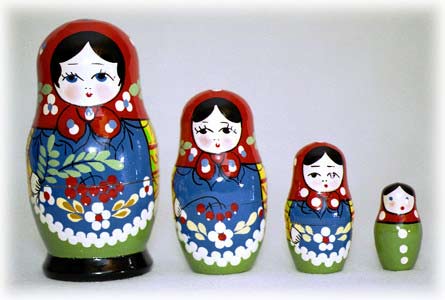Buy Zagorsk Doll 4pc./3"  at GoldenCockerel.com
