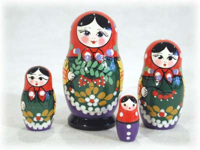 Buy Zagorsk Doll 4pc./3"  at GoldenCockerel.com