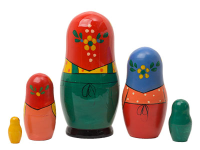 Buy Zagorsk Matryoshka Doll 5pc./5"  at GoldenCockerel.com