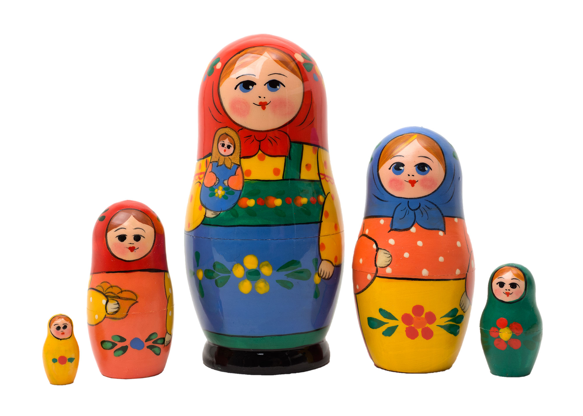 Buy Zagorsk Matryoshka Doll 5pc./5"  at GoldenCockerel.com