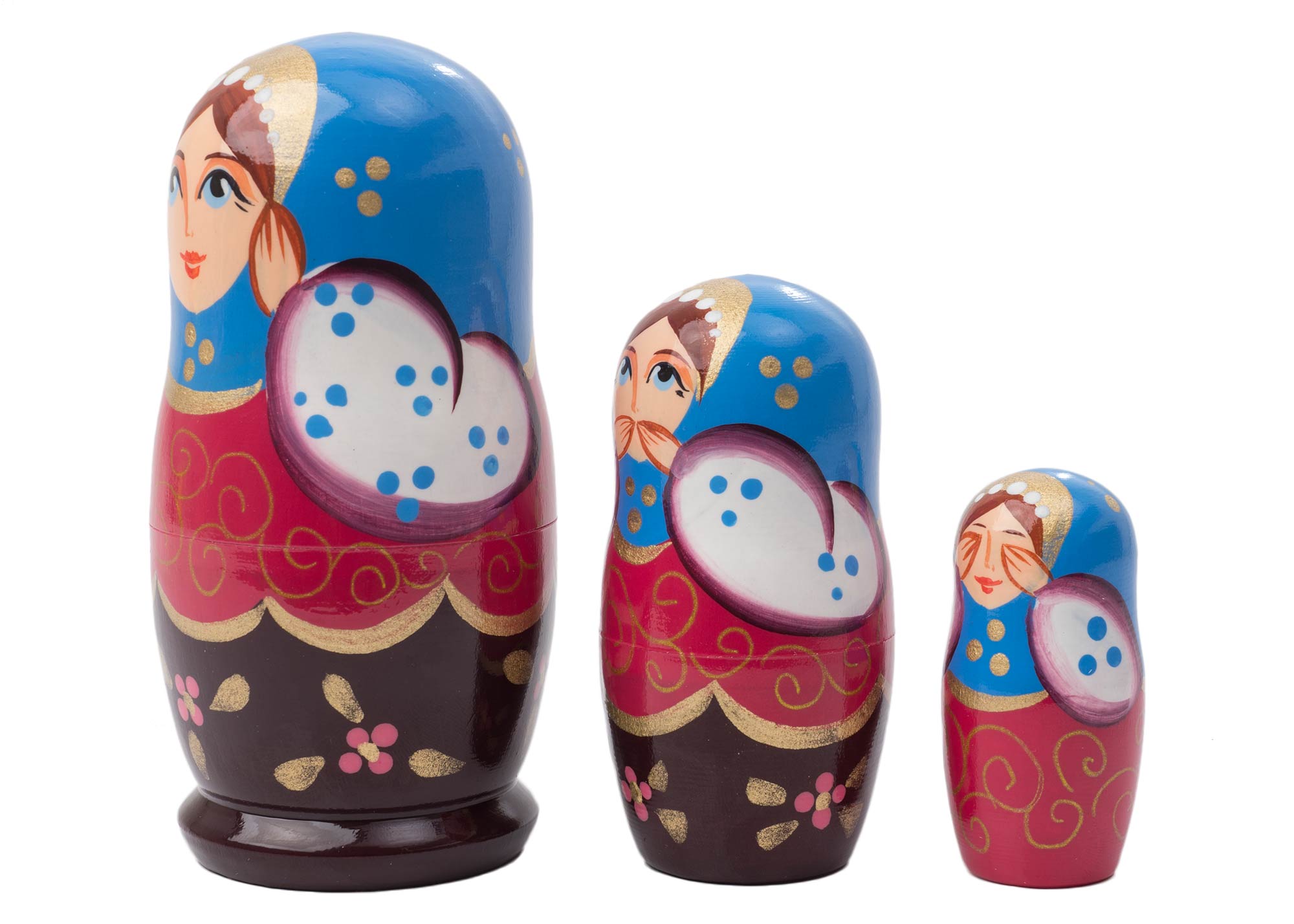 Buy Hear No Evil Matryoshka 3pc./4" – Inexpensive Russian Matryoshka Doll at GoldenCockerel.com