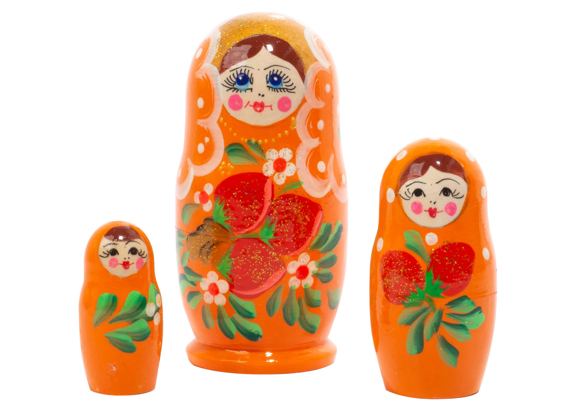 Buy Classic Floral Nesting Doll 3pc./3" at GoldenCockerel.com