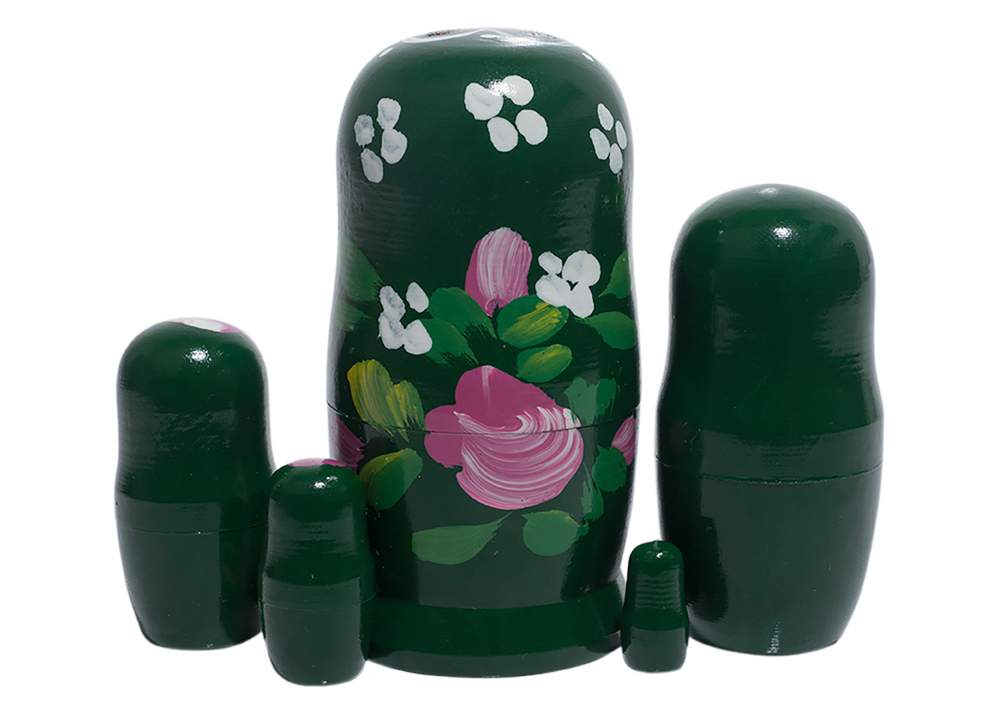 Buy Green Art Nesting Doll 5pc./4" at GoldenCockerel.com