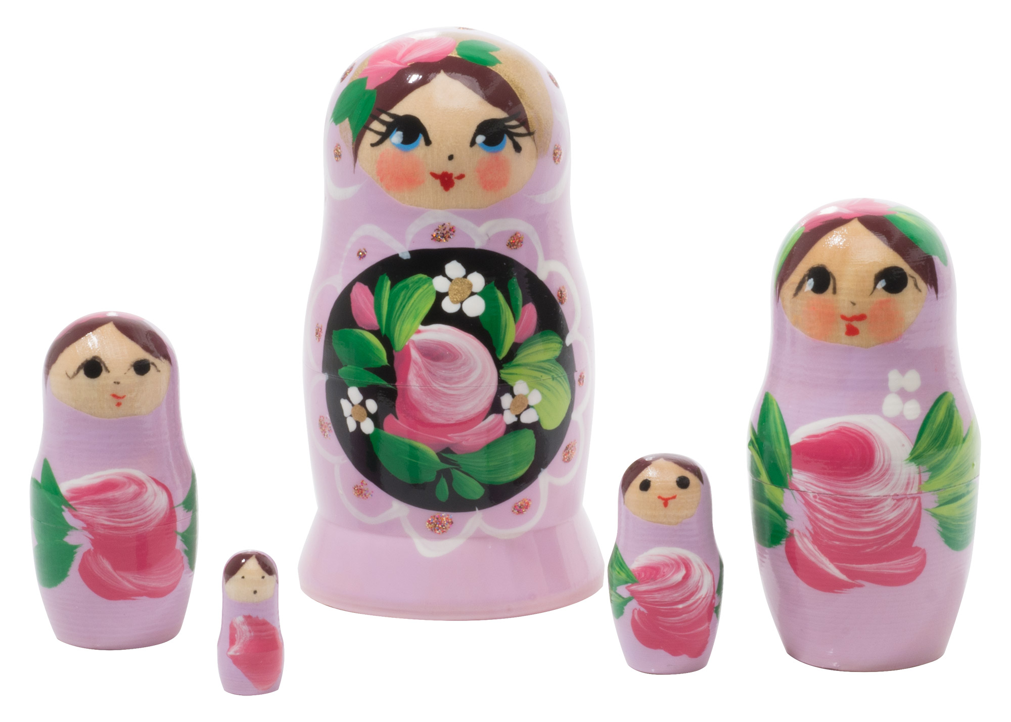 Buy Lavender Art Nesting Doll 5pc./4" at GoldenCockerel.com