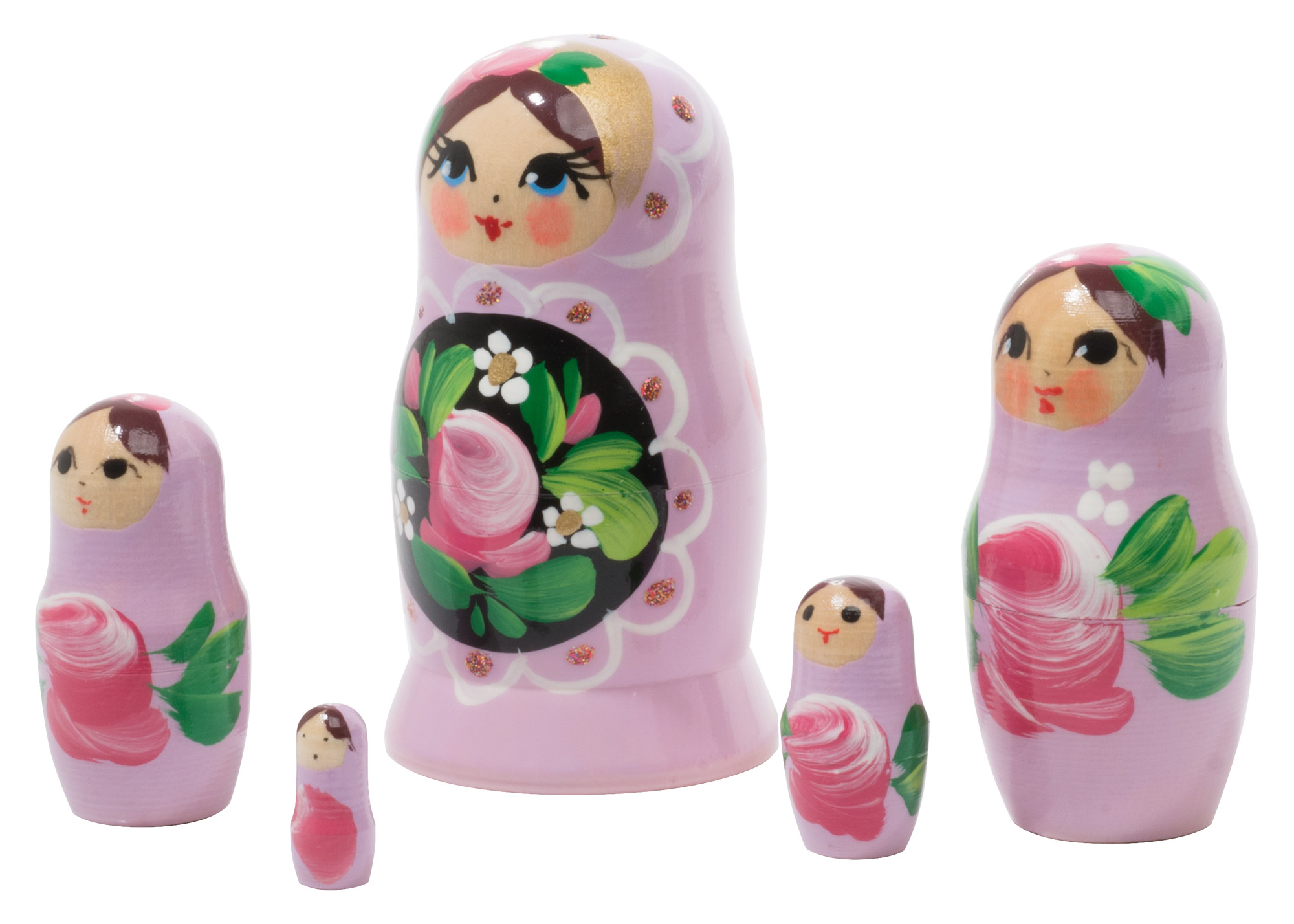 Buy Lavender Art Nesting Doll 5pc./4" at GoldenCockerel.com