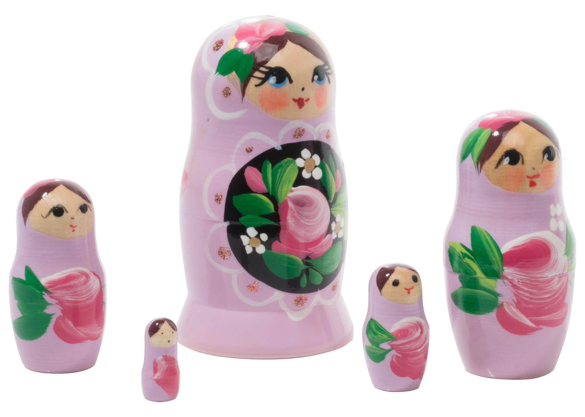 Buy Lavender Art Nesting Doll 5pc./4" at GoldenCockerel.com