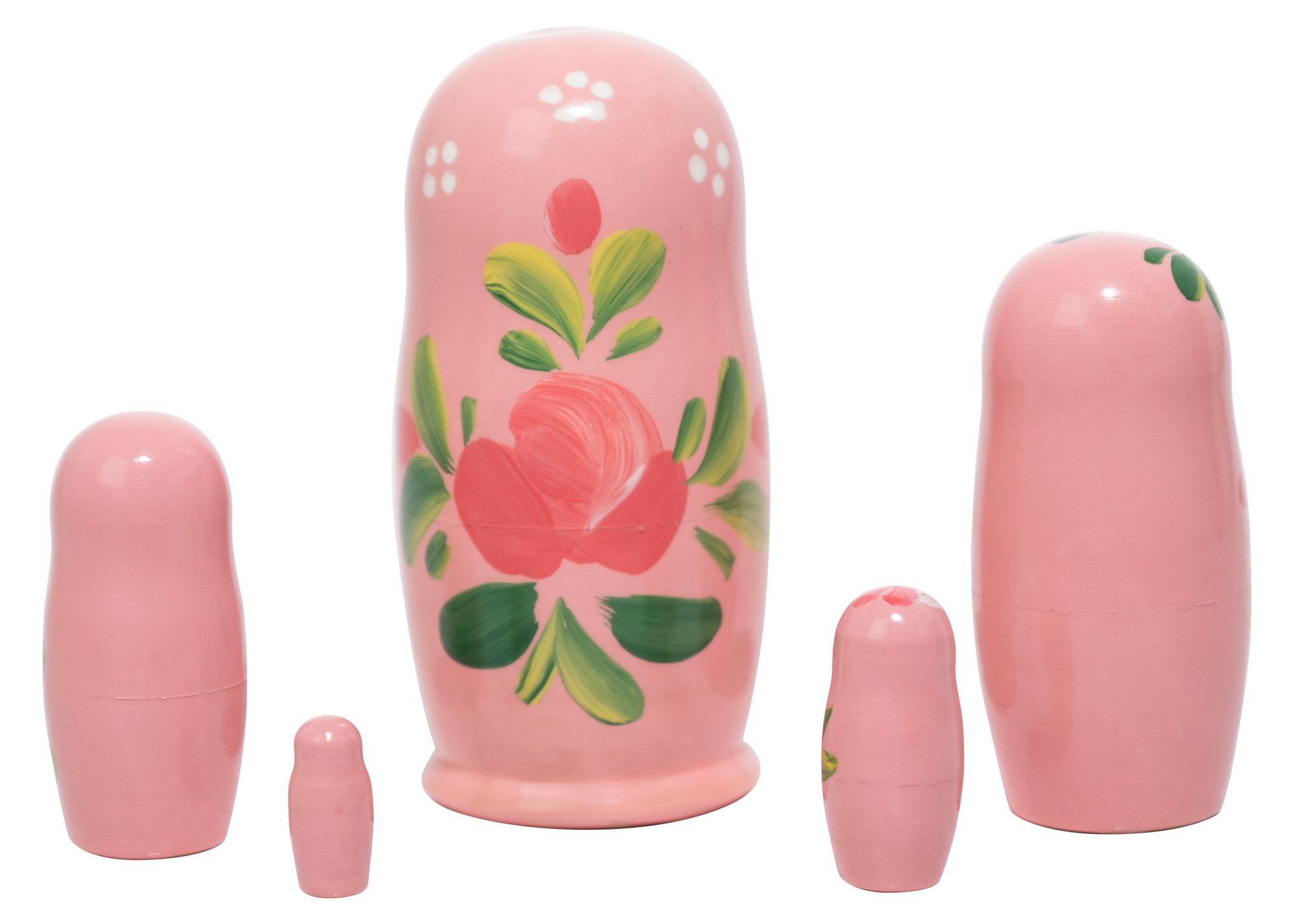 Buy Pink Art Matryoshka Doll 5pc./4" at GoldenCockerel.com