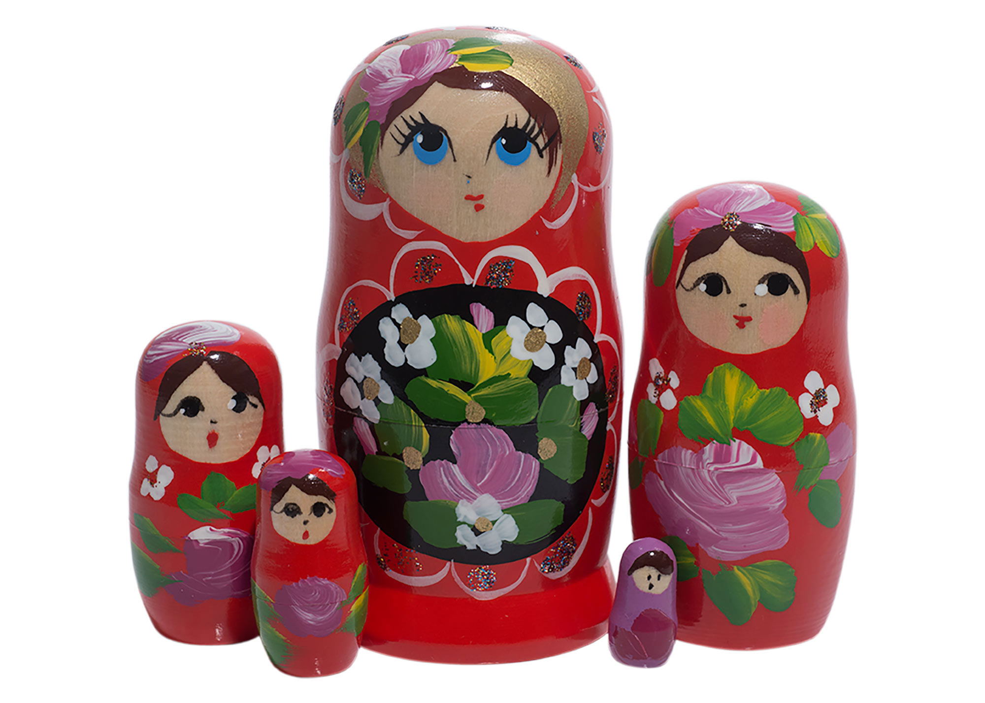 Buy Red Art Babooshka Doll 5pc./4" at GoldenCockerel.com