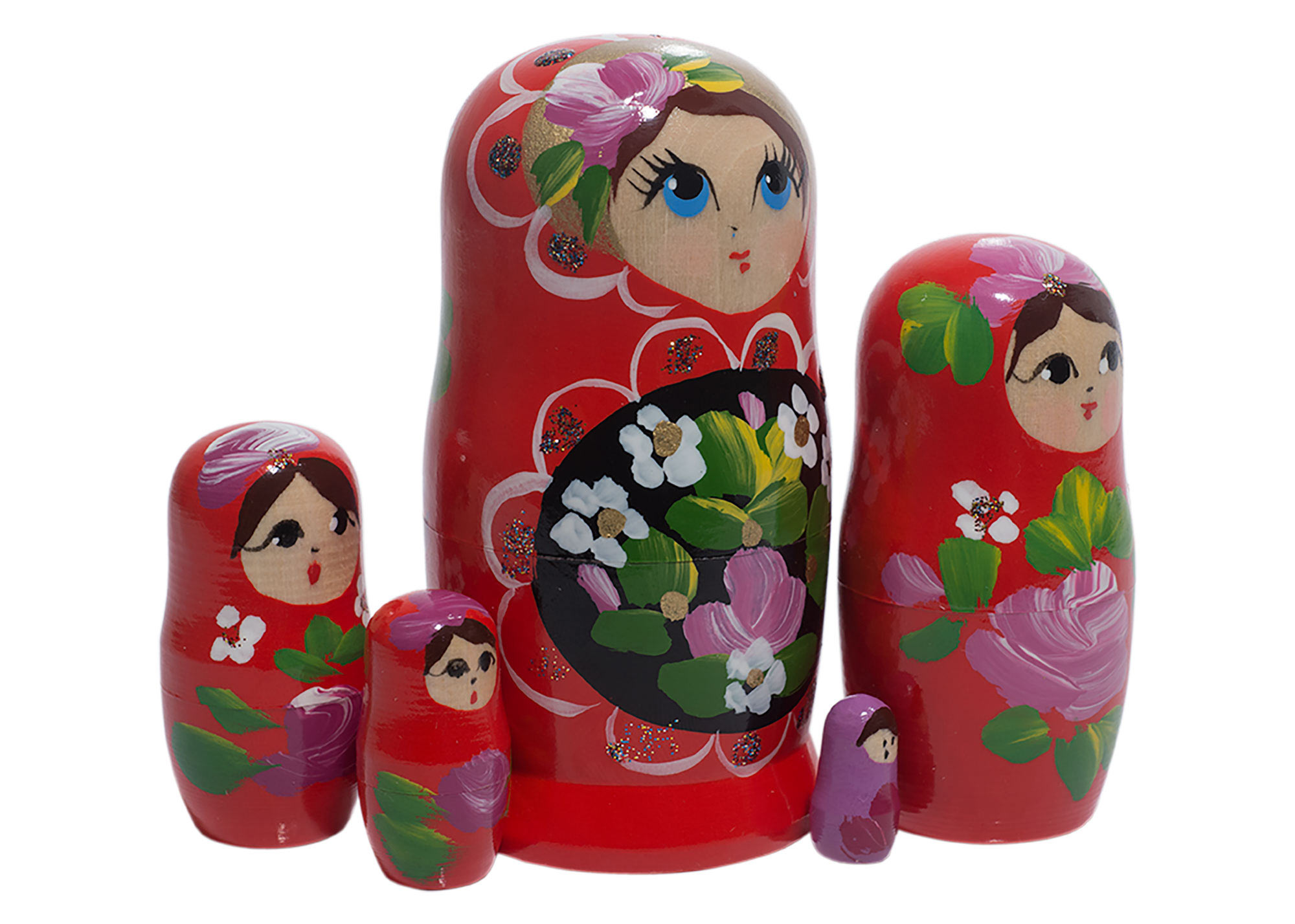 Buy Red Art Babooshka Doll 5pc./4" at GoldenCockerel.com