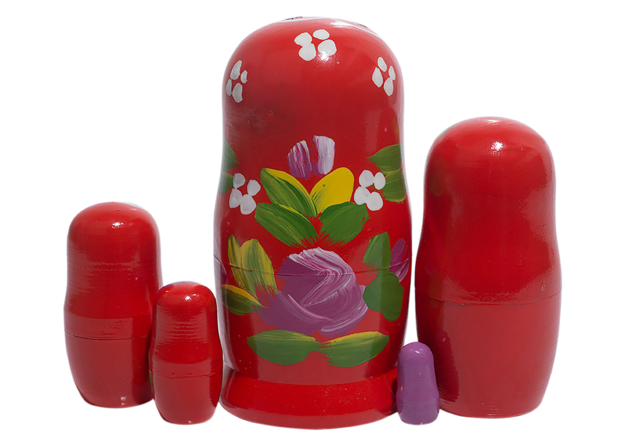 Buy Red Art Babooshka Doll 5pc./4" at GoldenCockerel.com