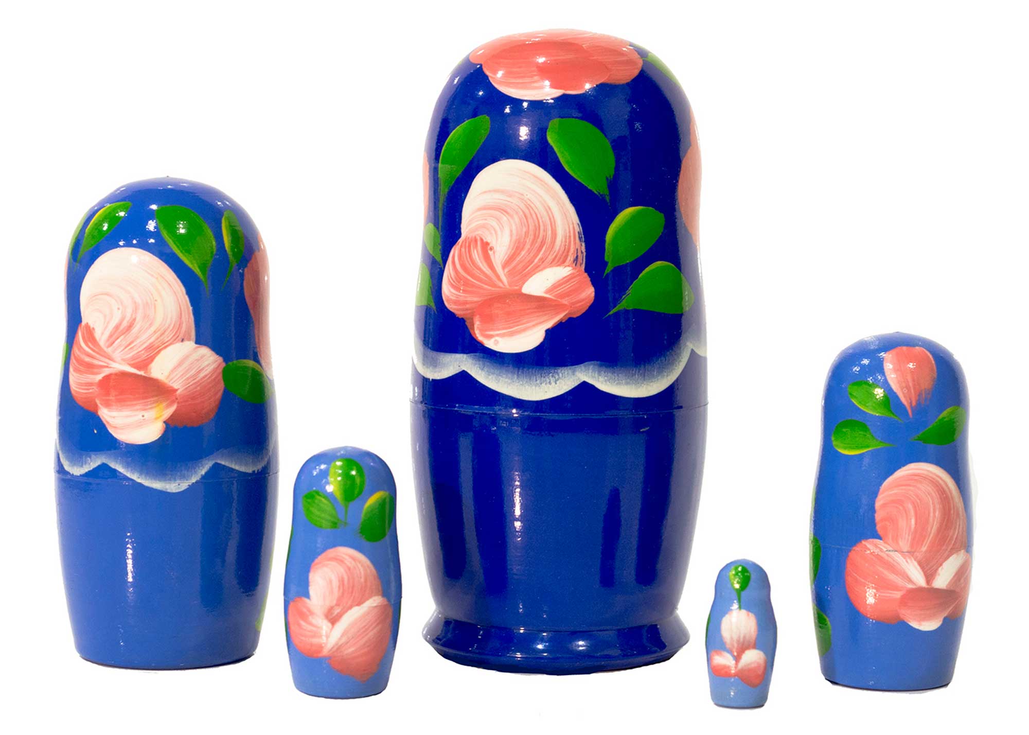 Buy Blue Gradient Nesting Doll 5pc./4" at GoldenCockerel.com