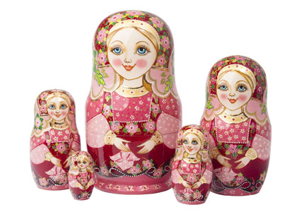 Buy Dunya Nesting Doll 5pc./6" at GoldenCockerel.com