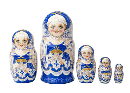 Buy Dunya Nesting Doll 5pc./6" at GoldenCockerel.com