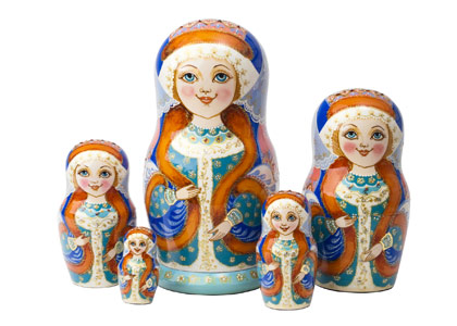 Buy Dunya Nesting Doll 5pc./6" at GoldenCockerel.com