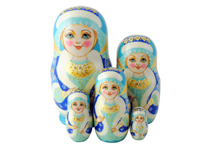 Buy Dunya Nesting Doll 5pc./6" at GoldenCockerel.com