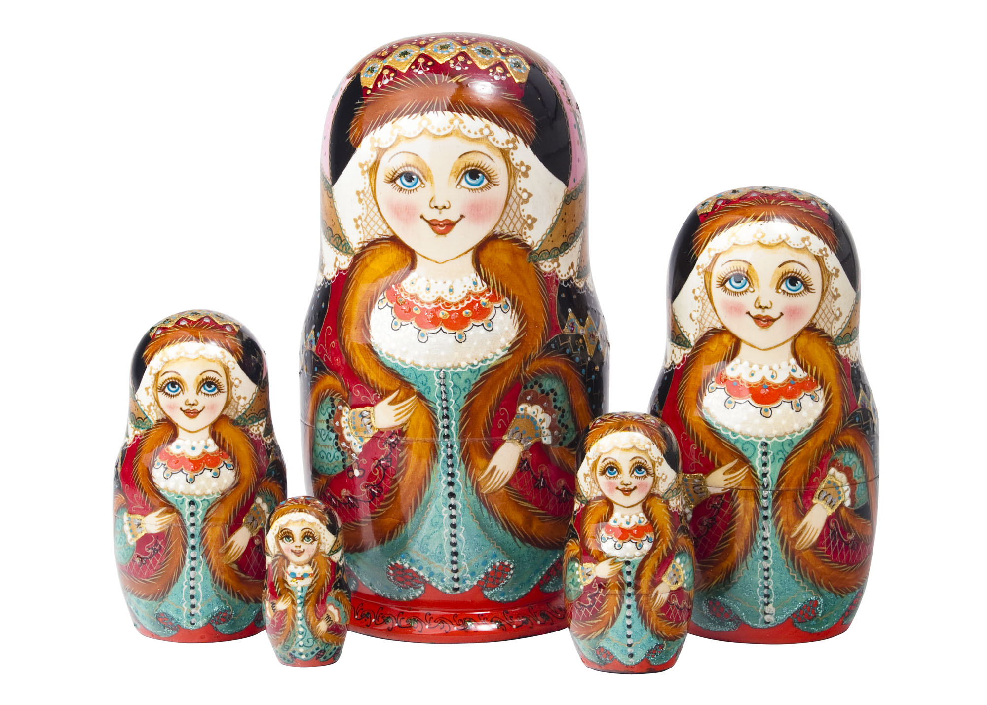Buy Dunya Nesting Doll 5pc./6" at GoldenCockerel.com