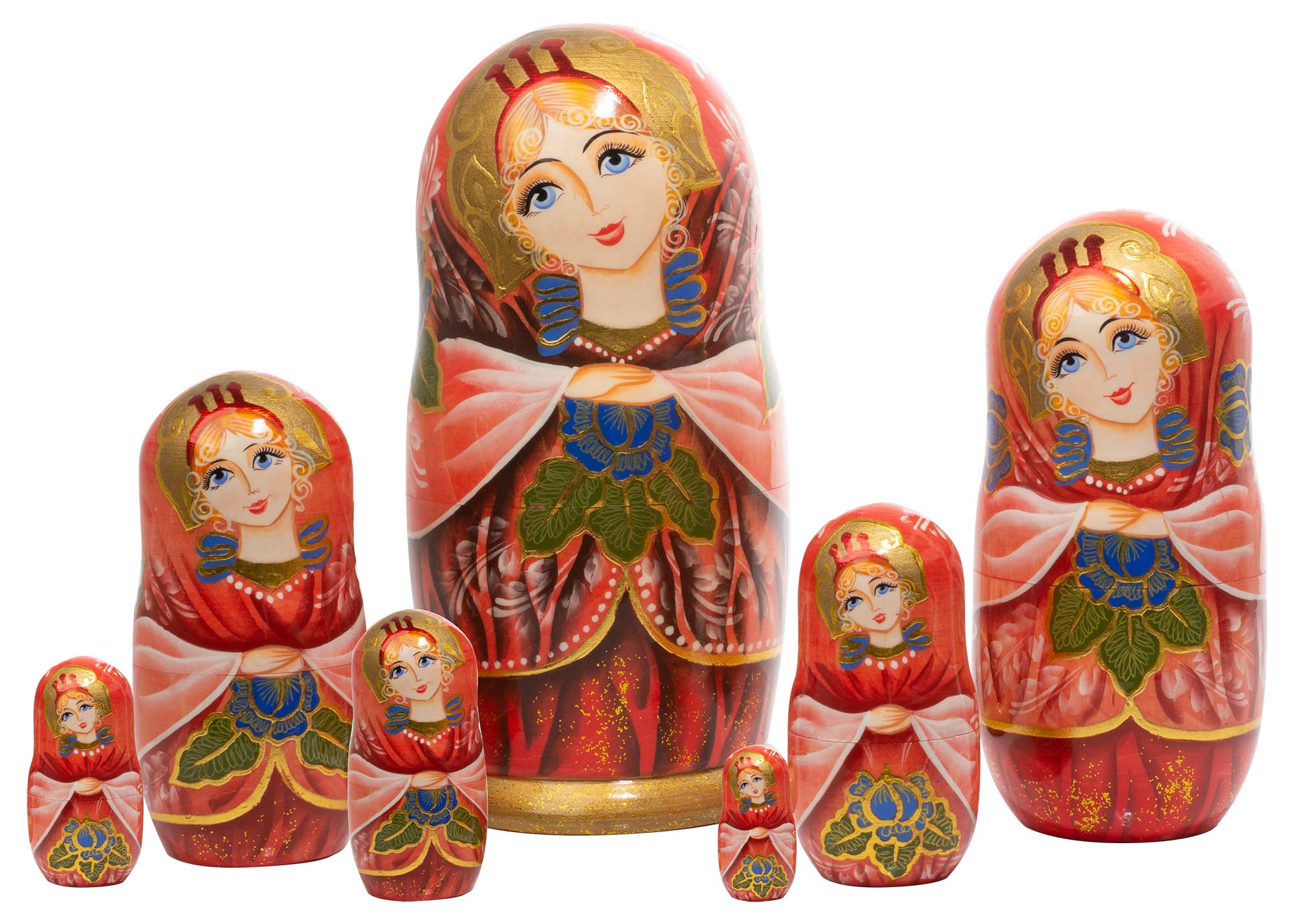 Buy Матрешка «Русская Красавица» 7 мест 18 см at GoldenCockerel.com