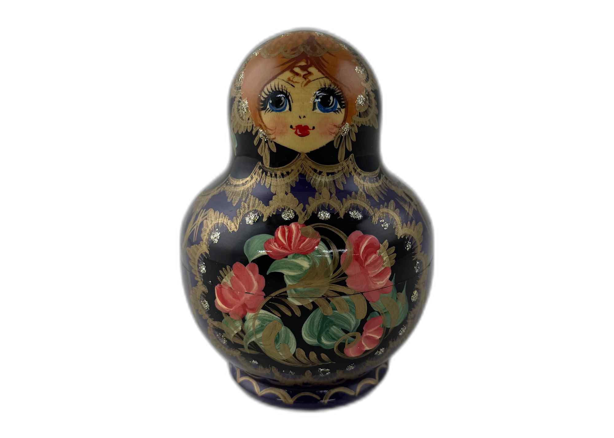 Buy Vintage Floral Art Nesting Doll 10pc/5" at GoldenCockerel.com
