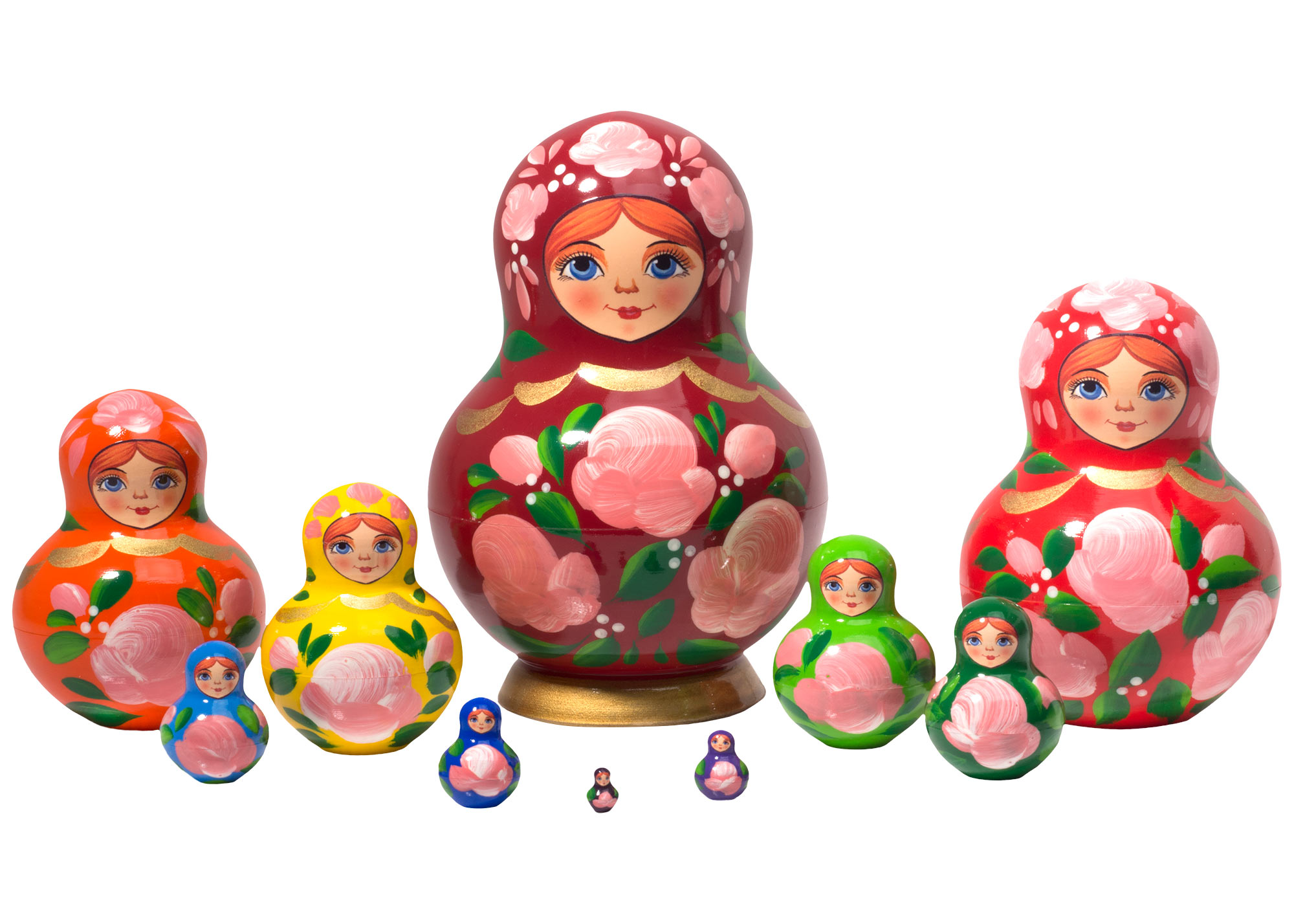 Buy Happy Maidens Nesting Doll 10pc./5" at GoldenCockerel.com