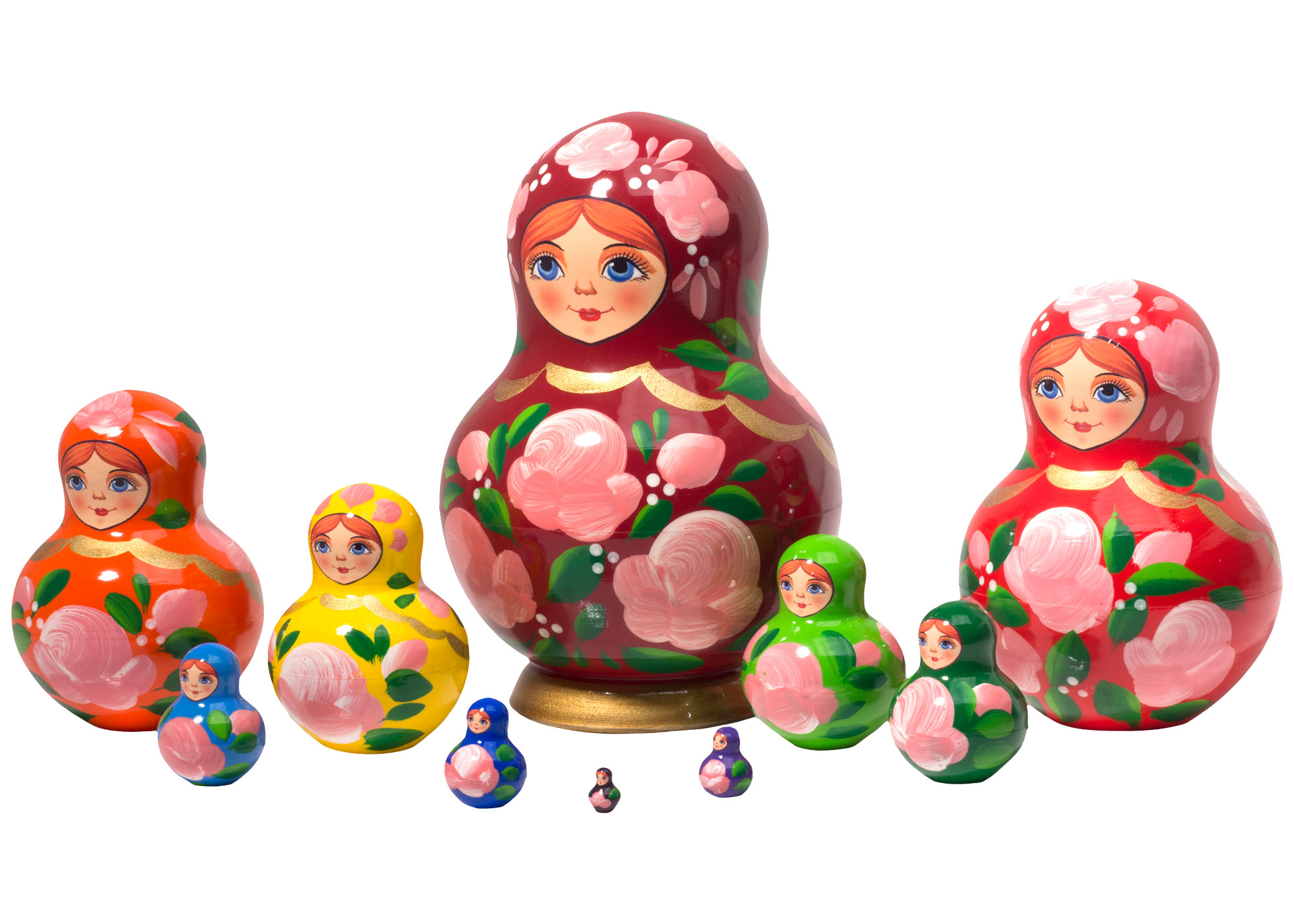 Buy Happy Maidens Nesting Doll 10pc./5" at GoldenCockerel.com