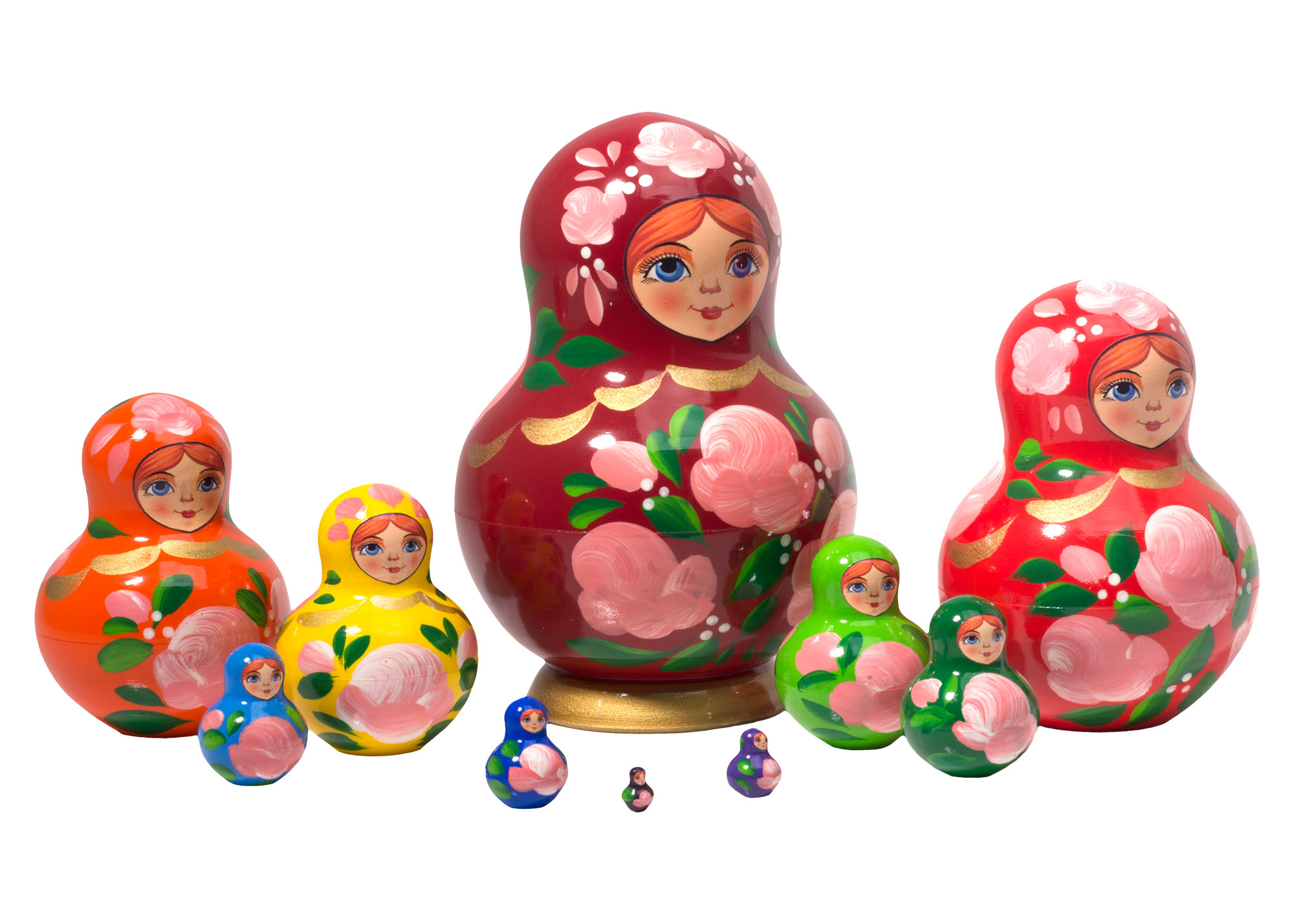 Buy Happy Maidens Nesting Doll 10pc./5" at GoldenCockerel.com