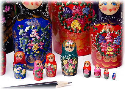 Buy Bouquet Mega Matryoshka Doll 30pc./17.5" at GoldenCockerel.com