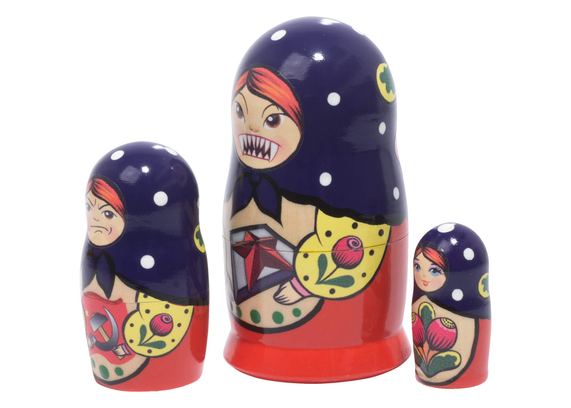 Buy Soviet Communist Matryoshka 3pc./3.5" at GoldenCockerel.com