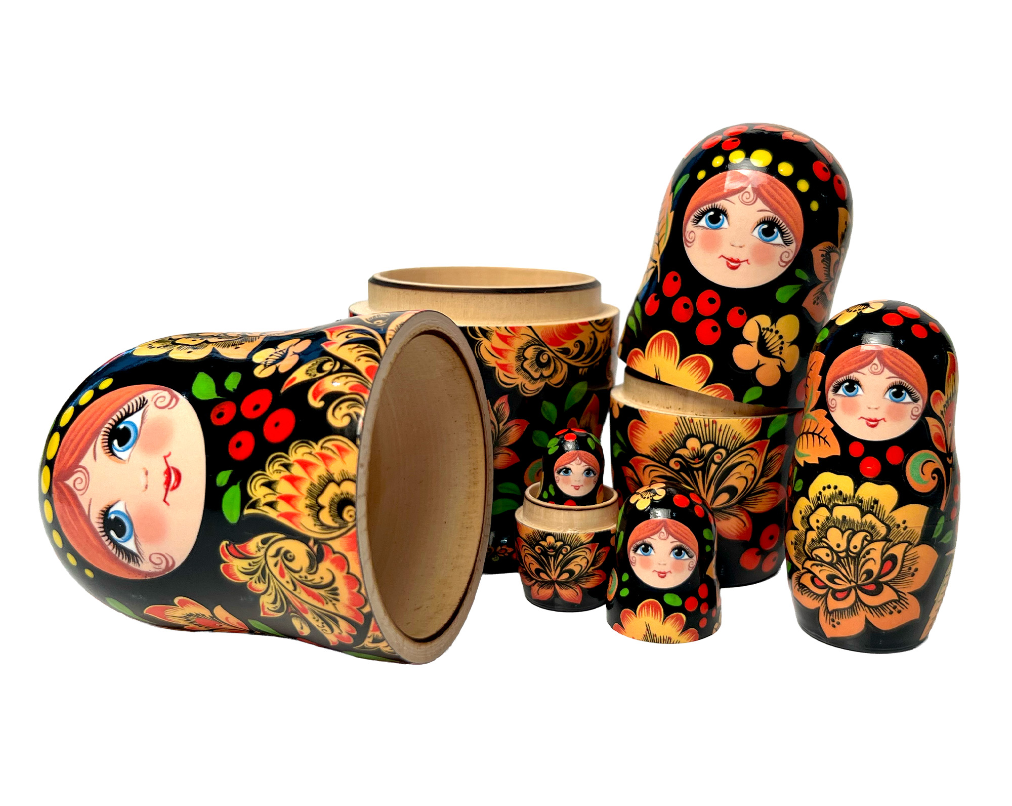 Buy Bird of Happiness Nesting Doll 5pc./5" at GoldenCockerel.com